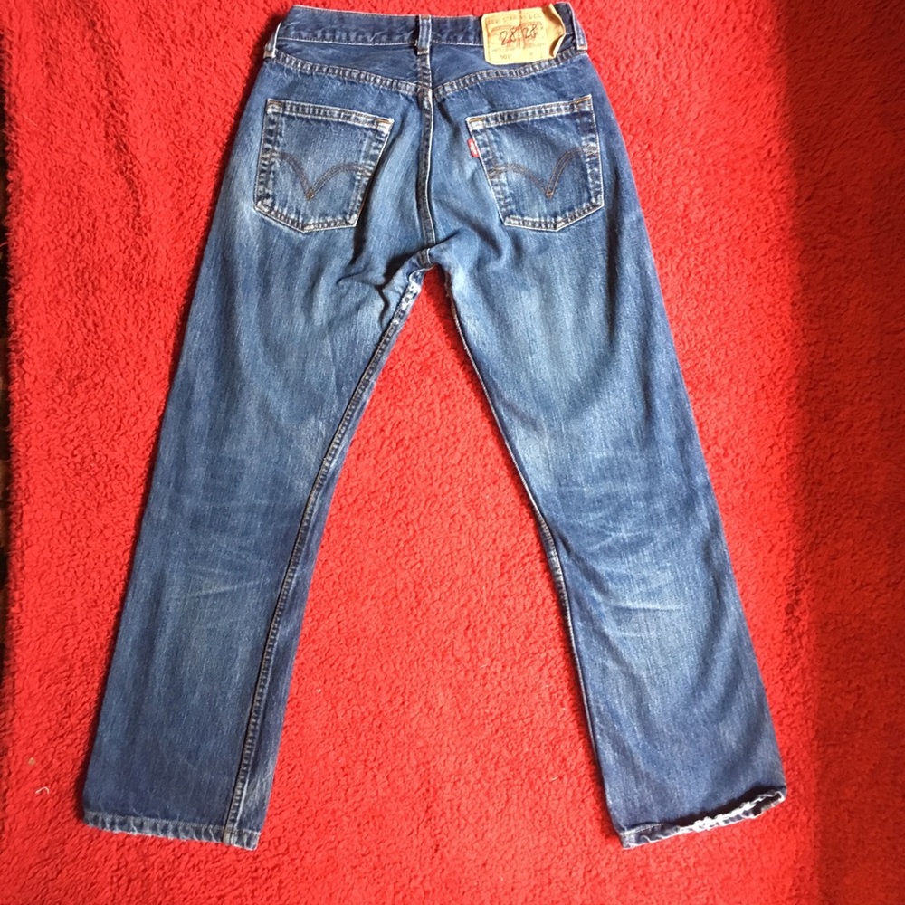 VINTAGE 501 STONEWASHED ANKLE CROP LEVIS ✨